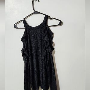 American eagle soft & sexy plush cold shoulder long sleeve's top